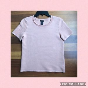 Ann Taylor ribbed s/s sweater
